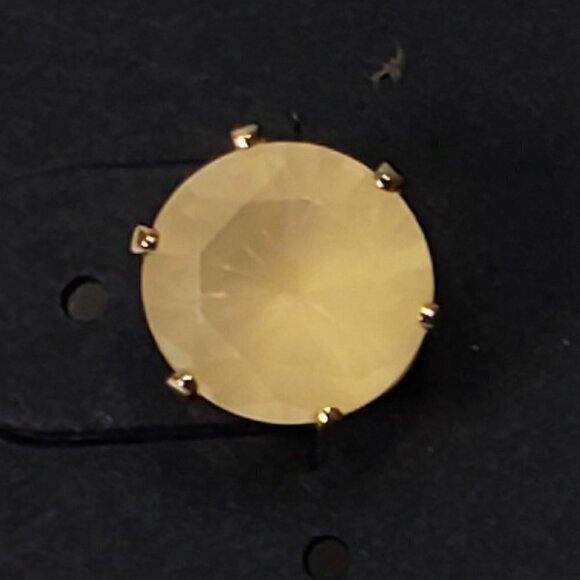 KATHERYN KENT, Stylished Gold-tone & Tan Stone Stud Earrings - Fashion Jewelry - Picture 8 of 8